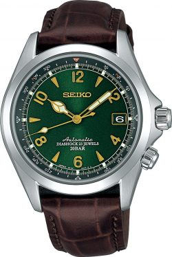 Seiko Men's SARB017 Mechanical Alpinist Analog Automatic Self Wind Brown Watch